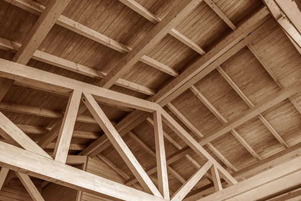 Dachbau aus Holz