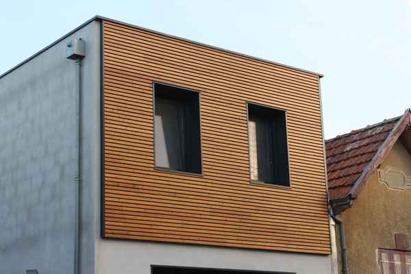 Fassade aus Holz