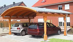 Carport mich Runddach